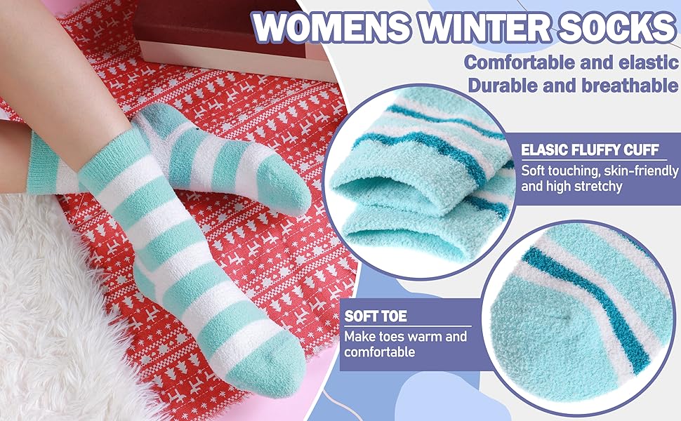 women fuzzy socks