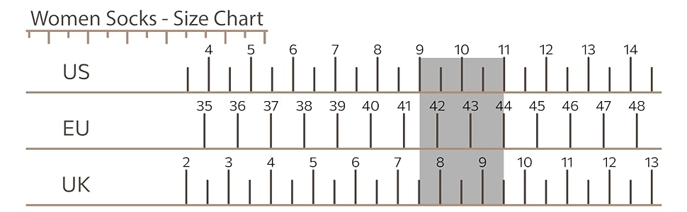 Women Socks Scale