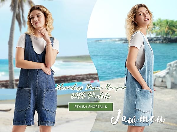 Denim Romper for women