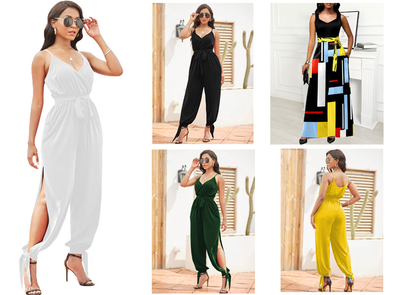 Women''s Sexy Wide Leg Summer  jumpsuits