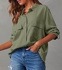 Casual Solid Blouses Tops