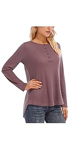 waffle knit shirts for women