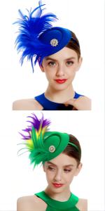 1920s kentucky derby hats for women, gold fascinators for women tea party