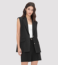 Womens Sleeveless Blazer Vest