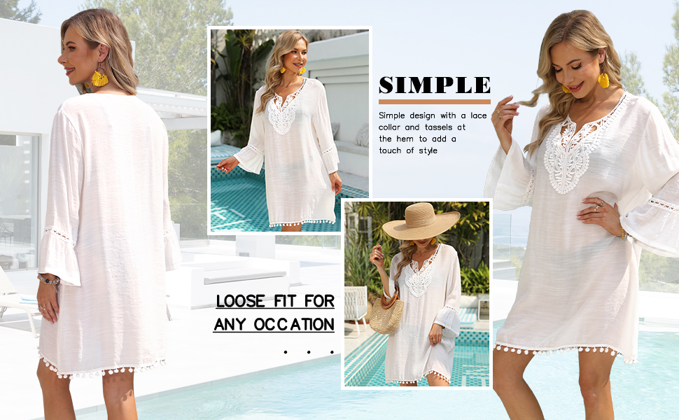 women beach cover up dress summer