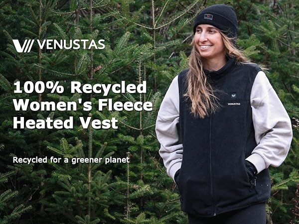 fleece heated vest women