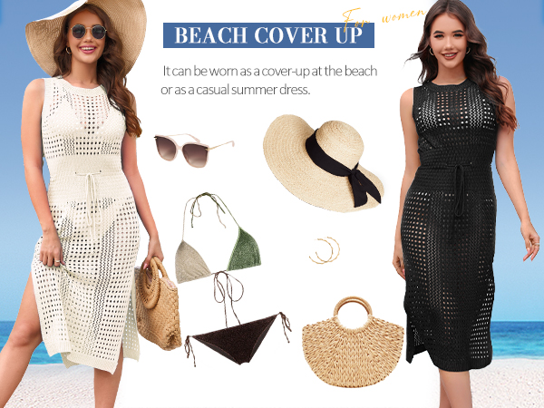 beach cover up for women 2024