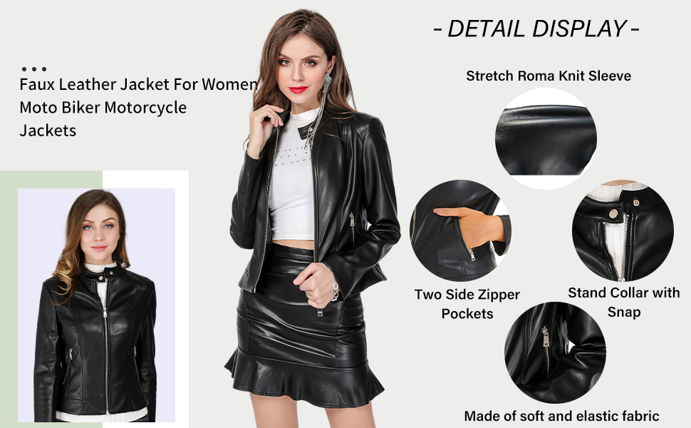 Faux Leather Jacket