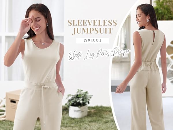 SLEEVELESS JUMPSUIT