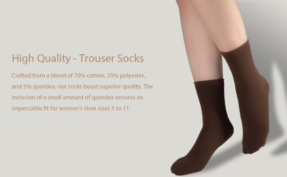 Bzoinien - Womens Thin Crew Socks