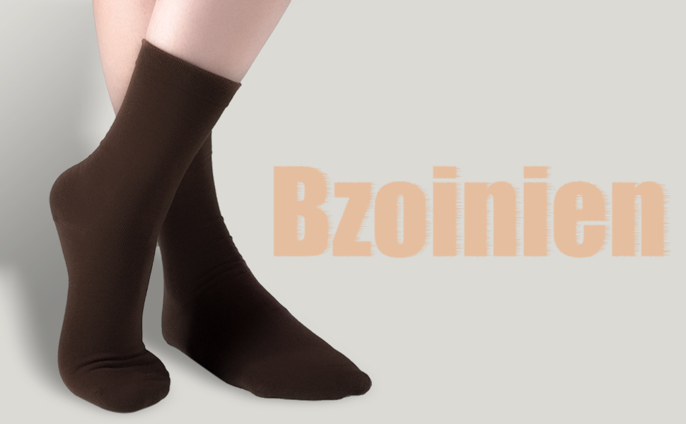 Bzoinien - Womens Thin Crew Socks