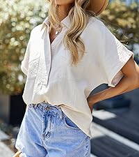 chest button down blouse