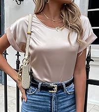 short sleeve silk shirt