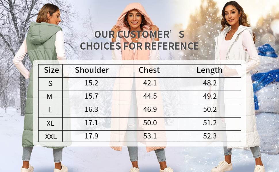 Women''s Ultra Light Long Down Vest Winter Packable Down Jacket Lightweight Outdoor Puffer Vest Coat