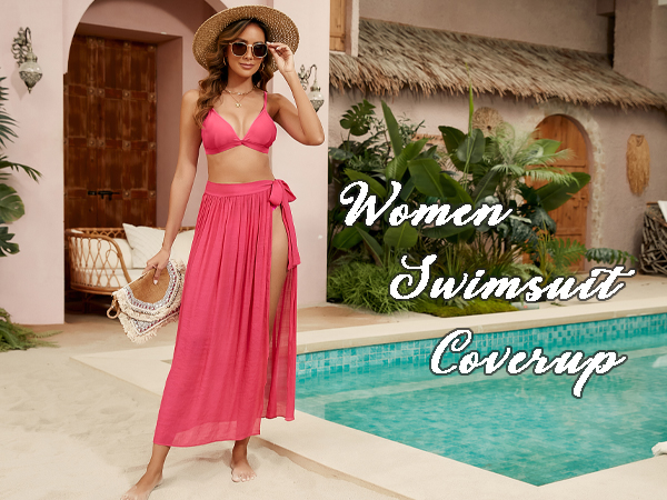 Sarong Wrap Beach Dress Maxi Long Swimwear Dresses