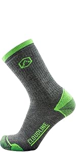 merino wool hiking socks - light cushion