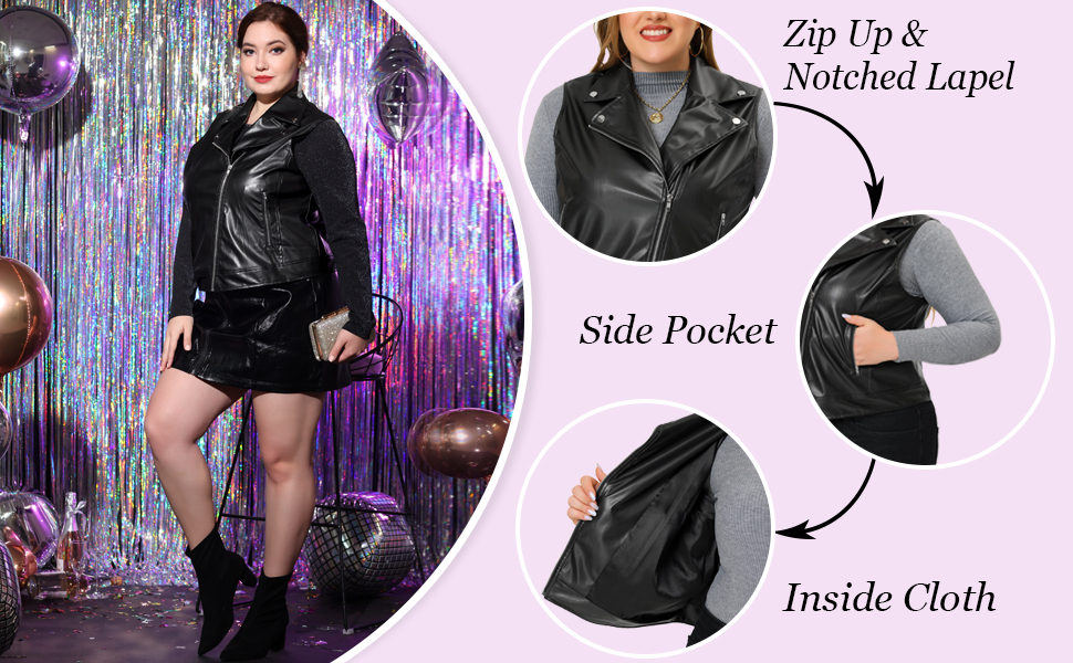 women leather vests