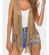 Womens Tassel Vest