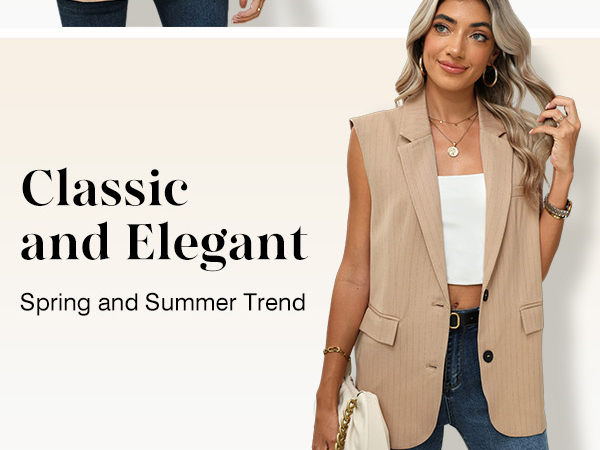 Sleeveless Blazers for Women