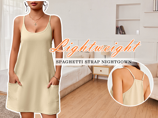 sleeveless nightgown