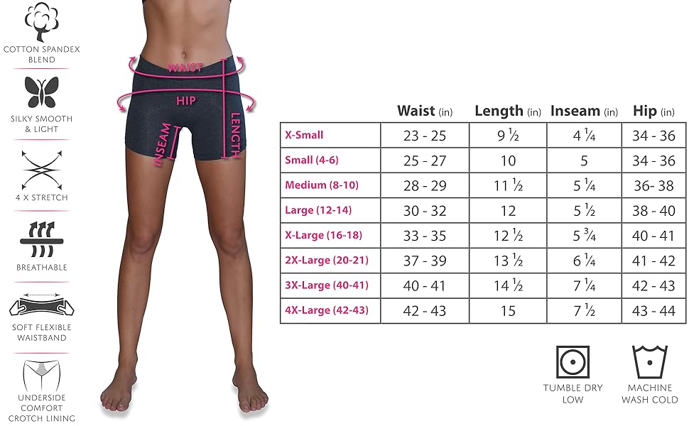 Sexy Basics Sizing Chart