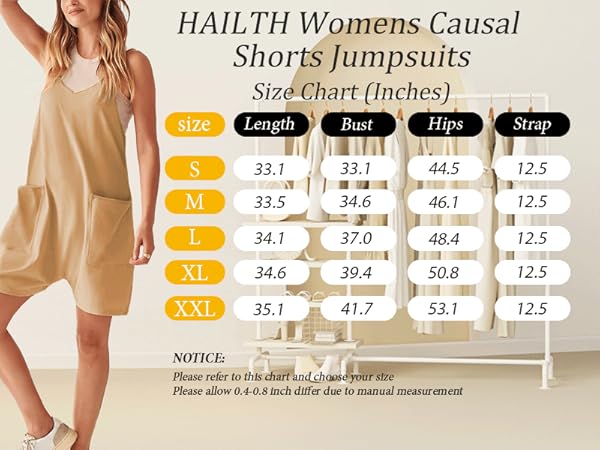 HAILTH Womens Causal Jumpsuits