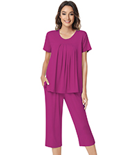 NACHILA women bamboo capri pajama set