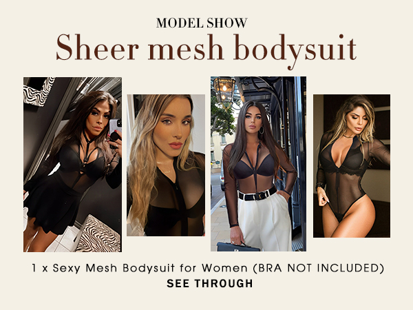 mesh Bodysuits for women