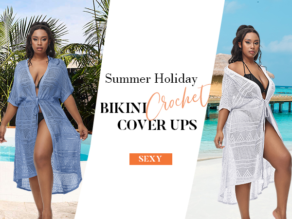 Swimsuit cover ups for women plus size