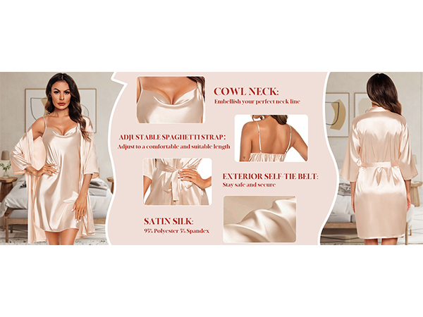 satin pajama set for women