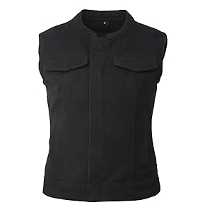 front image of womens canvas vest