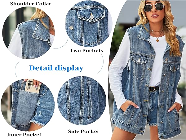 Women''s denim vest 