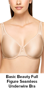 basic beauty full figure seamless underwire