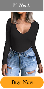 107 Long sleeve v neck bodysuits