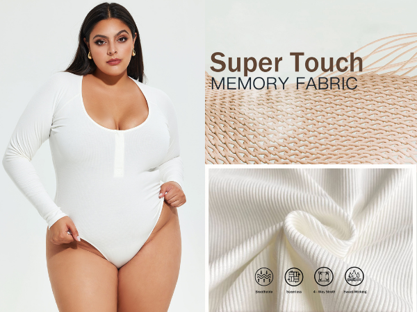 long sleeve bodysuit plus size