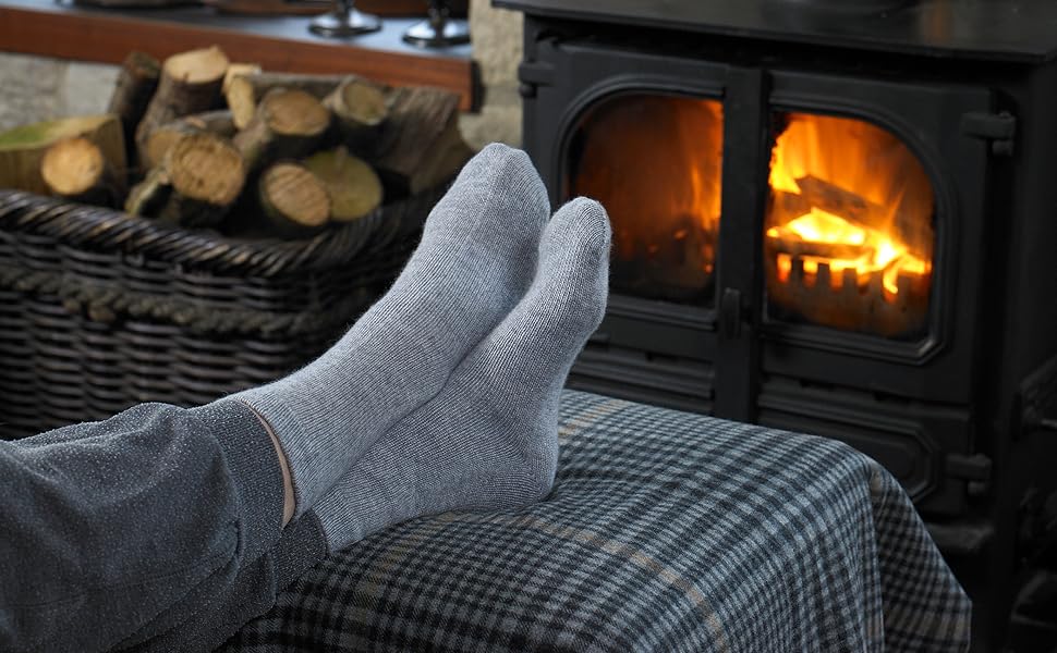 Super soft high quality cashmere socks made in Scotland by Glen Isla