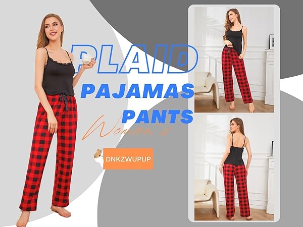 womens pajama pants halloween pajama pants women''s lingerie, sleep & lounge plaid pajama pants