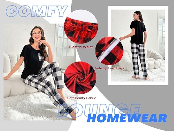 pjs for women gingham pants cotton pajama pants women women''s pants