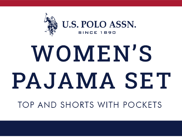 us polo assn womens pajama set for women pajama top bottom shortsshirt short sleeve