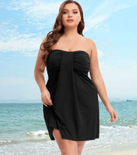 Plus Size Tube Top Dress