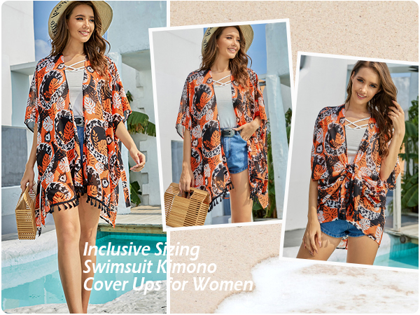 kimono cover ups for women