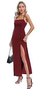 Capuffy Women&amp;amp;amp;amp;amp;amp;#39;s Spaghetti Straps Bodycon Club Dress