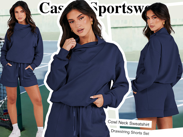 ANRABESS Women 2 Piece Sweat Set