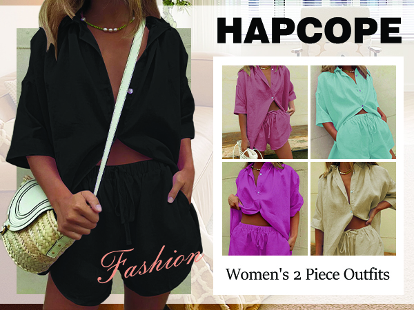 HAPCOPE Women''s 2 Piece Outfits