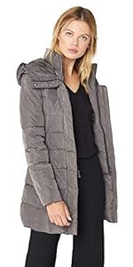 Taffeta Down Coat with Bib