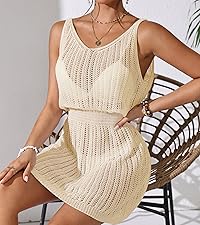 Women&#39;s Beach Cover Up V Neck sleeveless dress