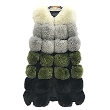 Women sleeveless faux fur vest