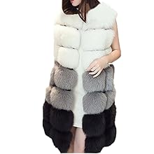 Women sleeveless faux fur vest