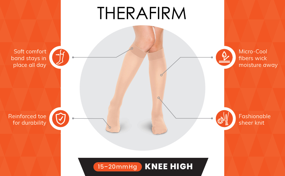 15-20mmHg Knee Hight Compression Socks