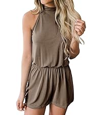 Halter Neck Shorts Jumpsuit